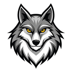wolf vector llustration for logo or design on white background 