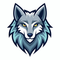 wolf vector llustration for logo or design on white background 