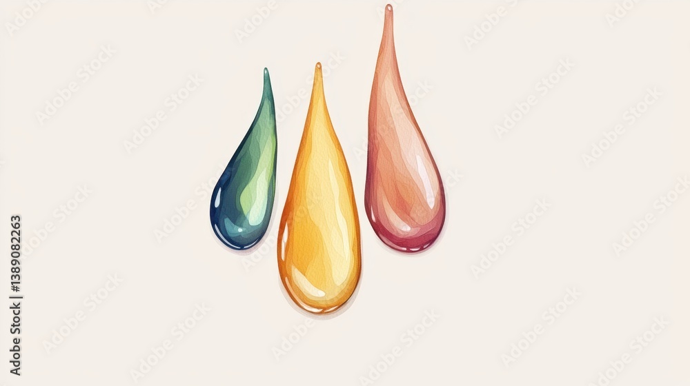Canvas Prints colorful abstract drops on neutral background for artistic projects