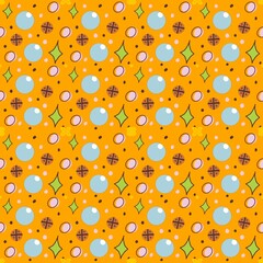 pattern, seamless, vector, texture, illustration, water, wallpaper, design, red, color, circle, yellow, art, dot, drop, pink, love, bubble, orange, backgrounds, heart, light, drops, decoration, flower