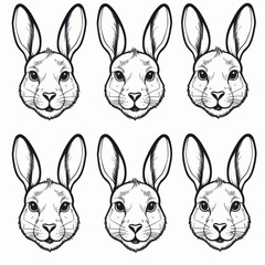 Obraz premium rabbit faces