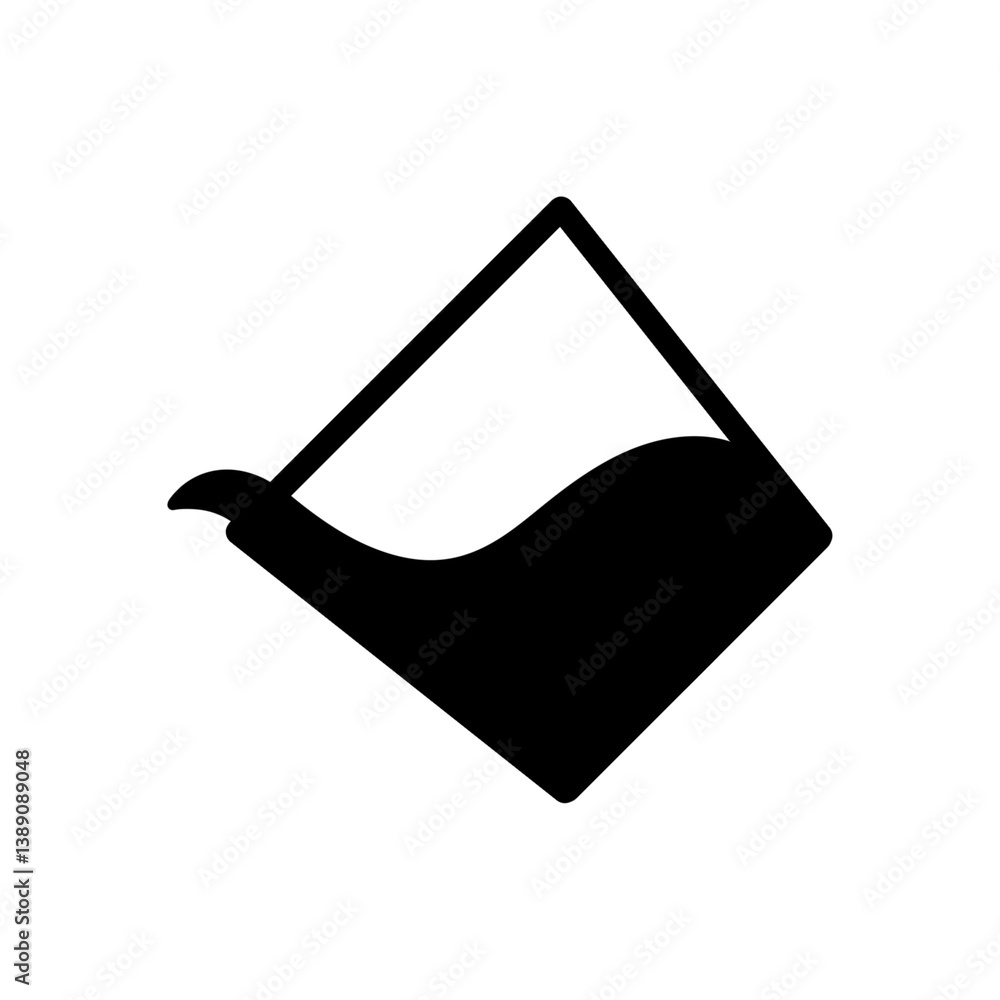Poster paint bucket icon with simple and modern design for web