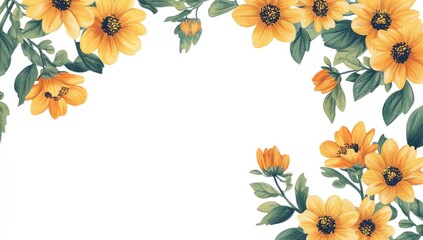Floral border design