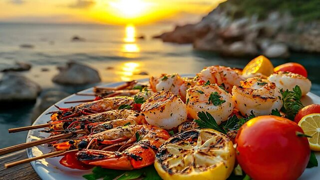 spiedini di mare video italian seafood
