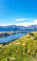 Fototapeta premium Lake Hayes, Otago, South Island, New Zealand, Oceania.