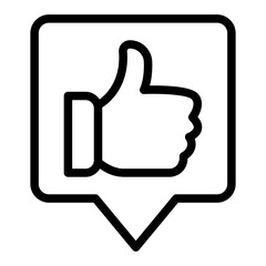 Obraz premium like Line Icon