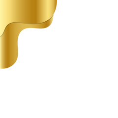 Gold Wave Curve Corner