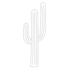 Abstract Line Cactus