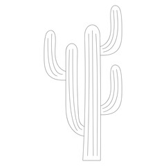Abstract Line Cactus