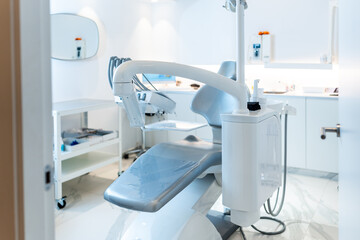 Modern dental clinic showing advanced equipment and sterile environment