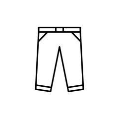 Pants Icon. Pants Vector Icon in line style design. Symbol of Pants. Vector illustration.