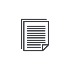 Document file line icon