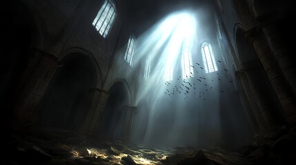 underwater castle, hand-drawn sketch effect, whimsical and dreamy