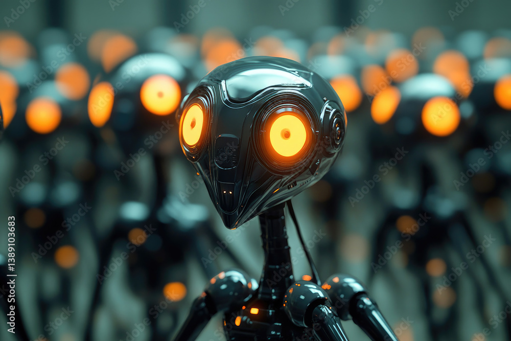 Poster microscopic view of futuristic nano robots operating within the human body for advanced medical trea