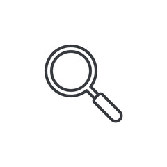 Finding information line icon