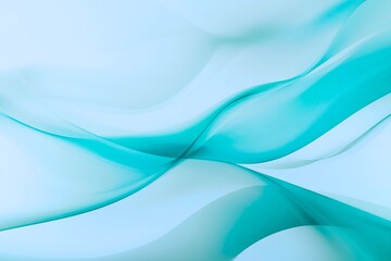 Obraz premium A serene and calming abstract composition with flowing teal gradients isolated on a transparent background highlighting its fluid and tranquil design