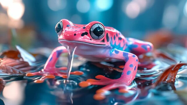red eyed tree frog on leaf