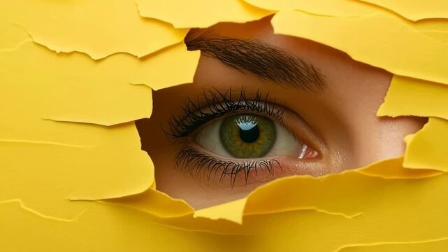 the girl with a yellow eye