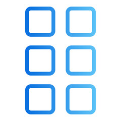 menu button Gradient icon