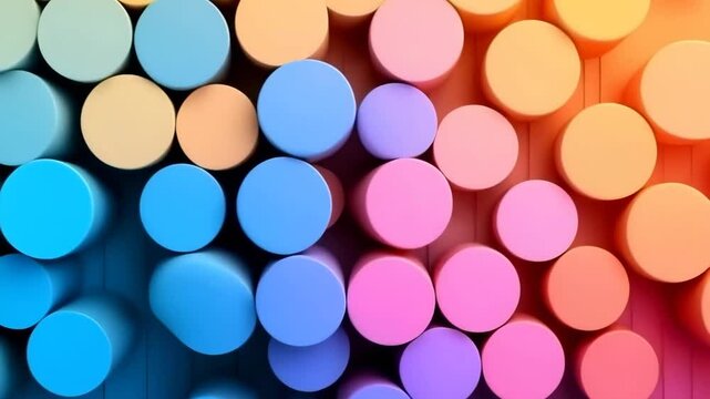colored pencils on black background