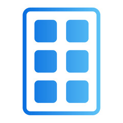 menu button Gradient icon