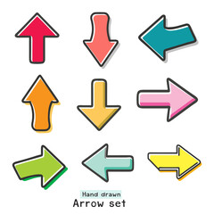 set of colorful arrows