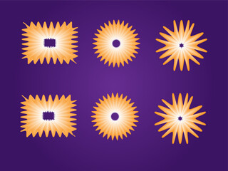 Vibrant Abstract Star Patterns – Eye-Catching Gradient Effects
