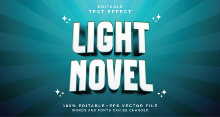Editable text style effect - Light Novel text style theme.