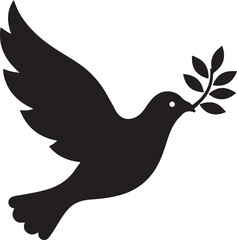 Peace Doves Silhouette Vector Bundle