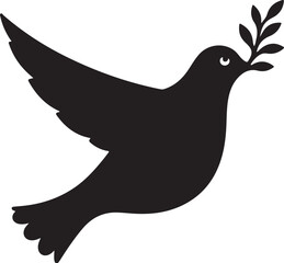 Peace Doves Silhouette Vector Bundle