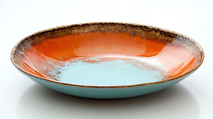 Vibrant ceramic bowl for serving dishes.