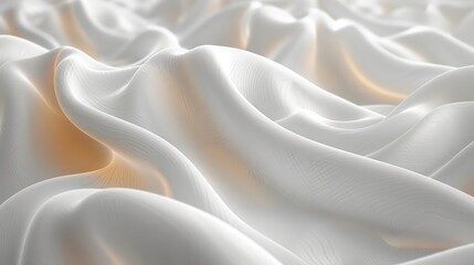 Obraz premium A pure and elegant white abstract background with smooth wave textures