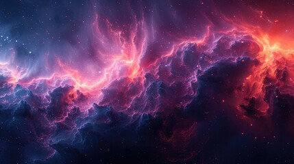 Naklejka premium A rich, moody abstract background with a blend of deep blue and vibrant magenta hues, softly diffused for a dreamy aesthetic