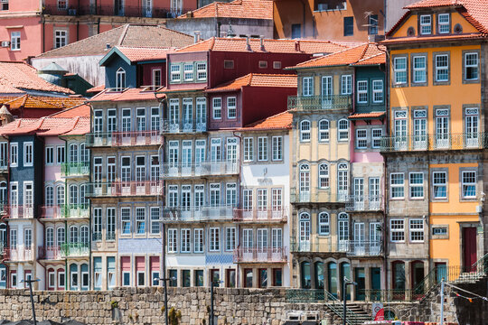 Traditional houses, Ribeira district, Porto, Portugal