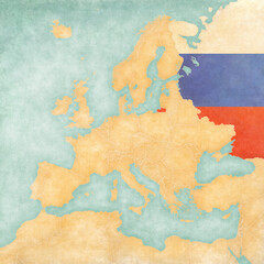 Map of Europe - Russia