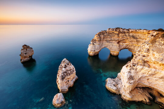 Natural arch, Praia de Marinha, Algarve, Portugal