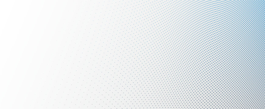 Dotted vector abstract background, blue and grey dots in perspective flow, dotty texture abstraction, big data technology image, cool backdrop.