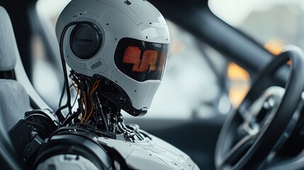 Robotic coach enhancing athletes performance in tech sports urban environment gigapixel content