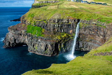 Mulafossur Waterfall - Faroe Islands