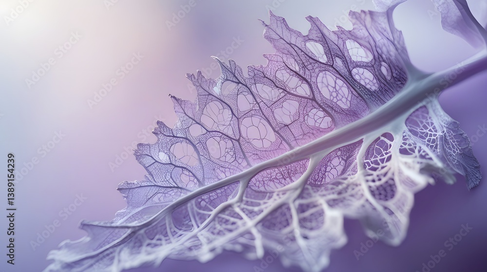Poster leaf with dewdrops. 3d rendering, generated by ai