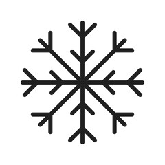 Fototapeta premium Snowflake icon vector image. Suitable for mobile apps, web apps and print media.
