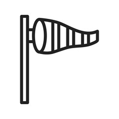 Wind Direction icon vector image. Suitable for mobile apps, web apps and print media.