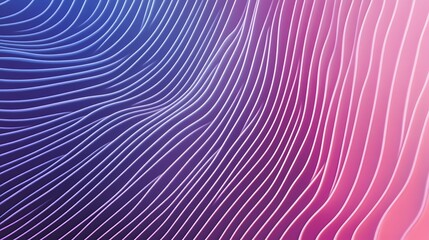 Abstract wavy lines in pink and blue gradient.