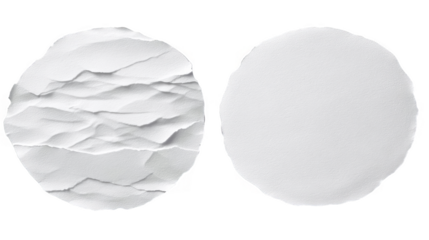 Abstract White Textured Circles On Transparent Background Illustration