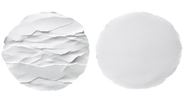 Abstract White Textured Circles On Transparent Background Illustration