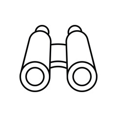 Binoculars icon isolated on a white background. Vector illustration.