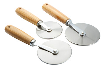 Fototapeta premium Pizza cutters slicing pizza with precision