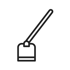 Hoe icon vector image. Suitable for mobile apps, web apps and print media.