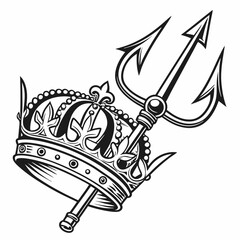 Fototapeta premium vector illustration of a fishing boat