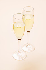 A sparkling glass of champagne